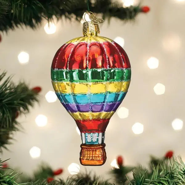 Old World Christmas - Vibrant Hot Air Balloon Ornament