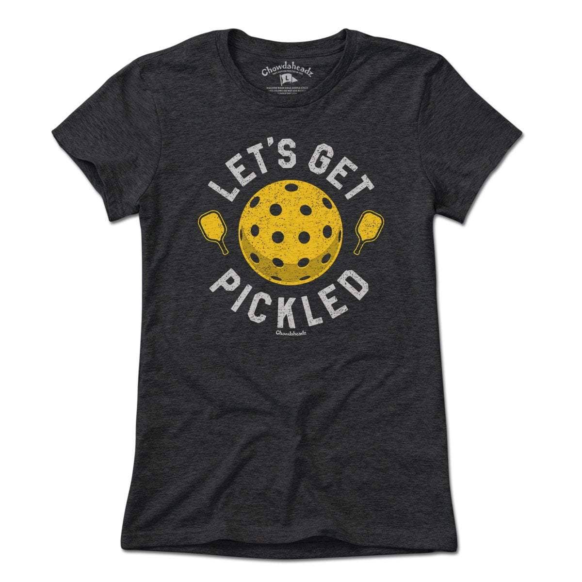 Let's Get Pickled Pickleball T-Shirt: Unisex / L / Charcoal
