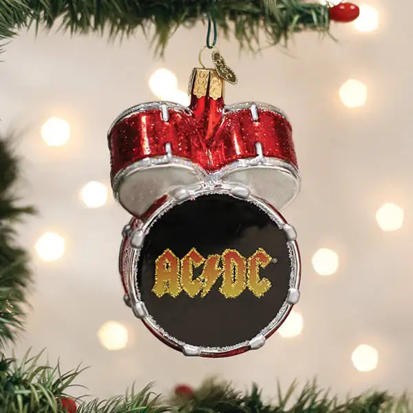 Old World Christmas - AC/DC Drum Set Ornament