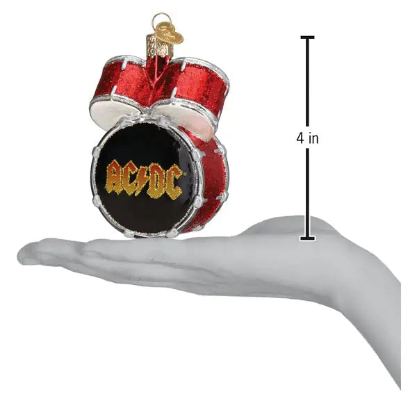 Old World Christmas - AC/DC Drum Set Ornament