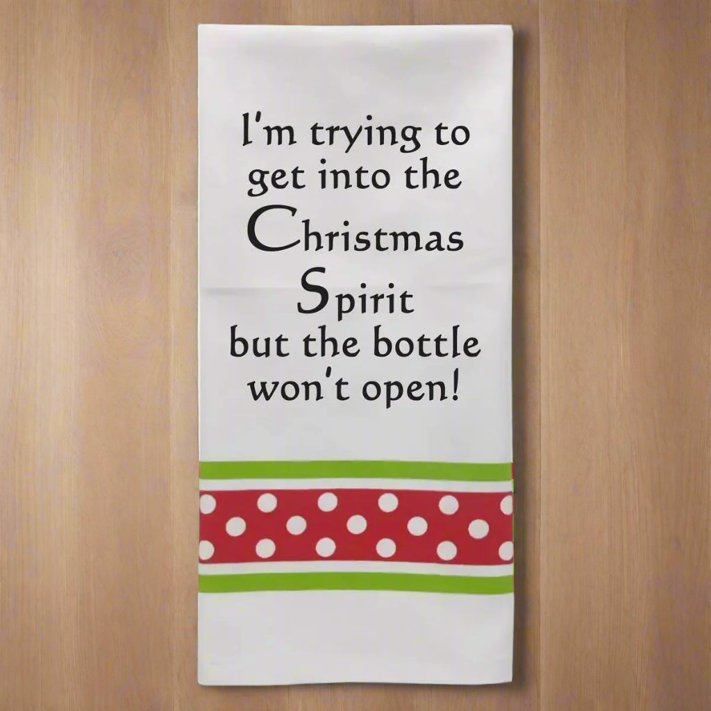 Wild Hare Designs - I'm trying to get in the holiday  CHRISTMAS TOWEL