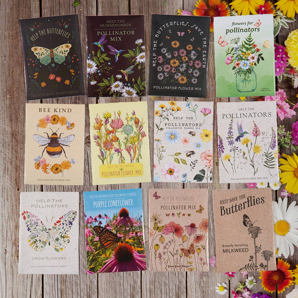 Bentley Seed Co. - Pollinator Butterfly - Wildflower Mix Seed Packets