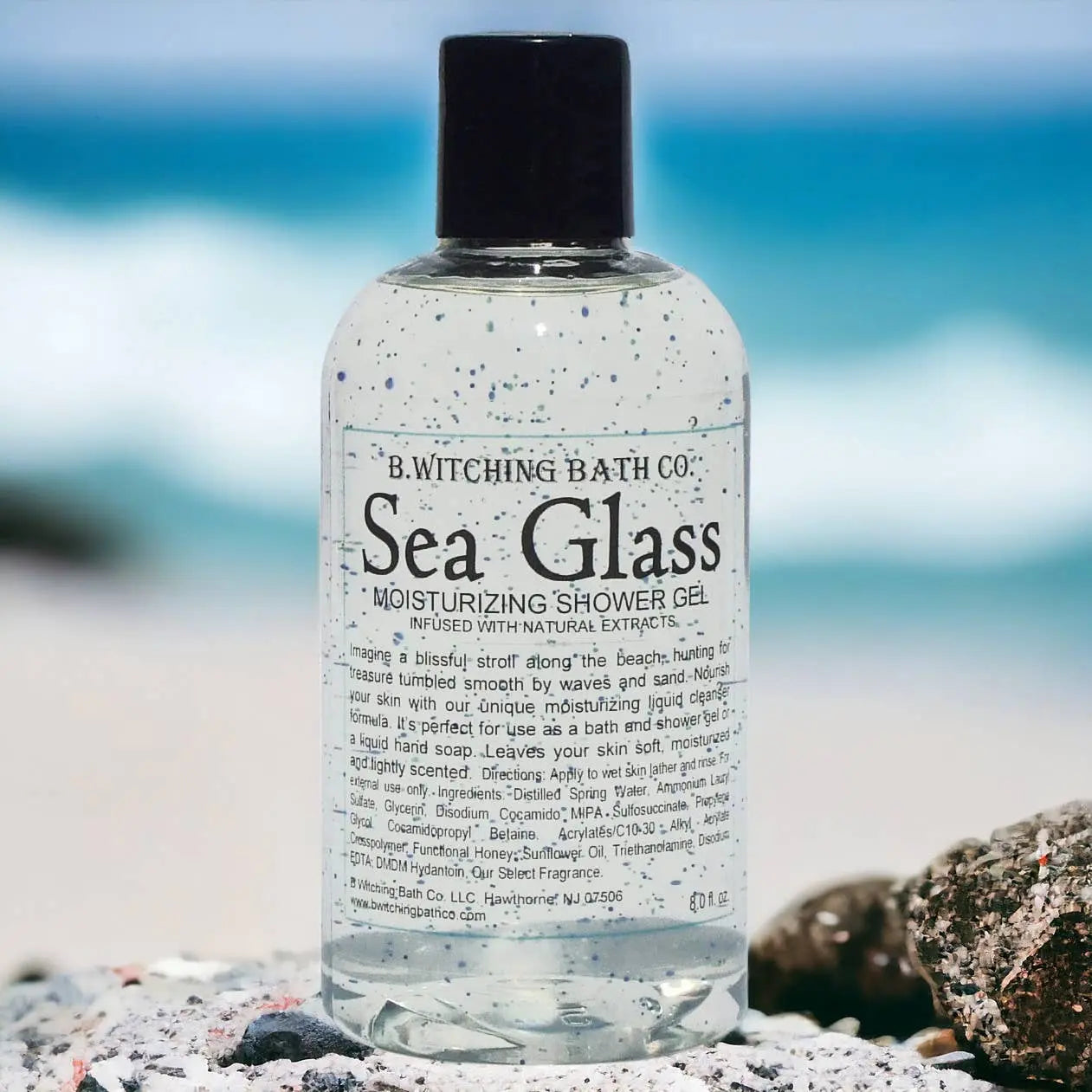 Sea Glass Shower Gel - Ocean-Inspired Moisturizing Formula 8oz