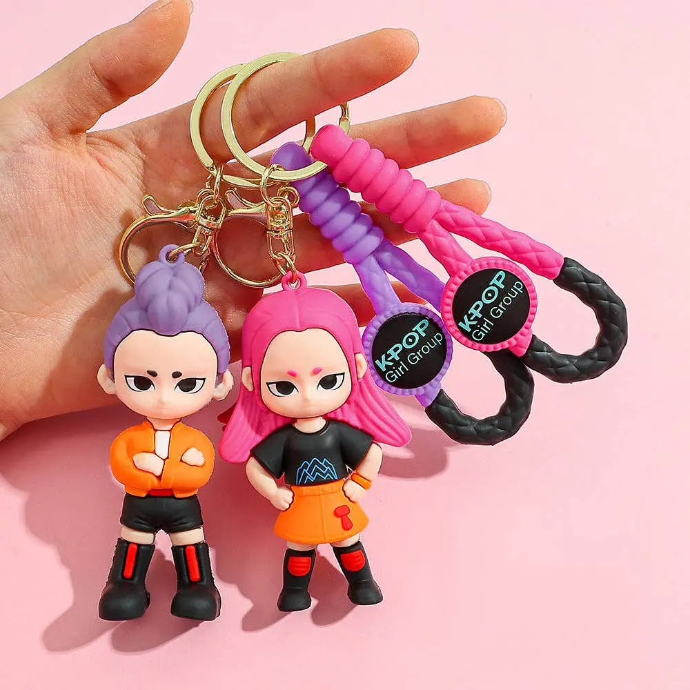 KPOP Demon Hunters Silicone Keychain - Collectible Accessory