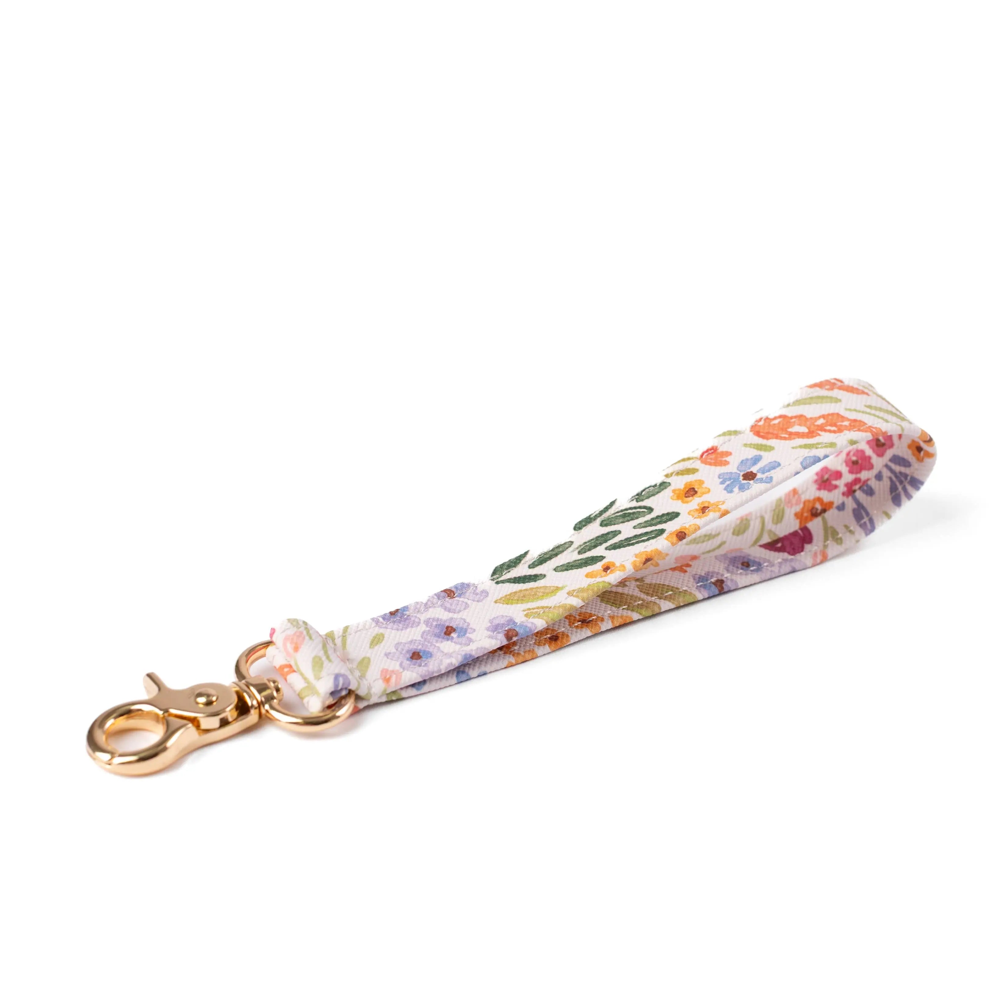Countryside Blooms Wristlet Keychain - Vegan Leather