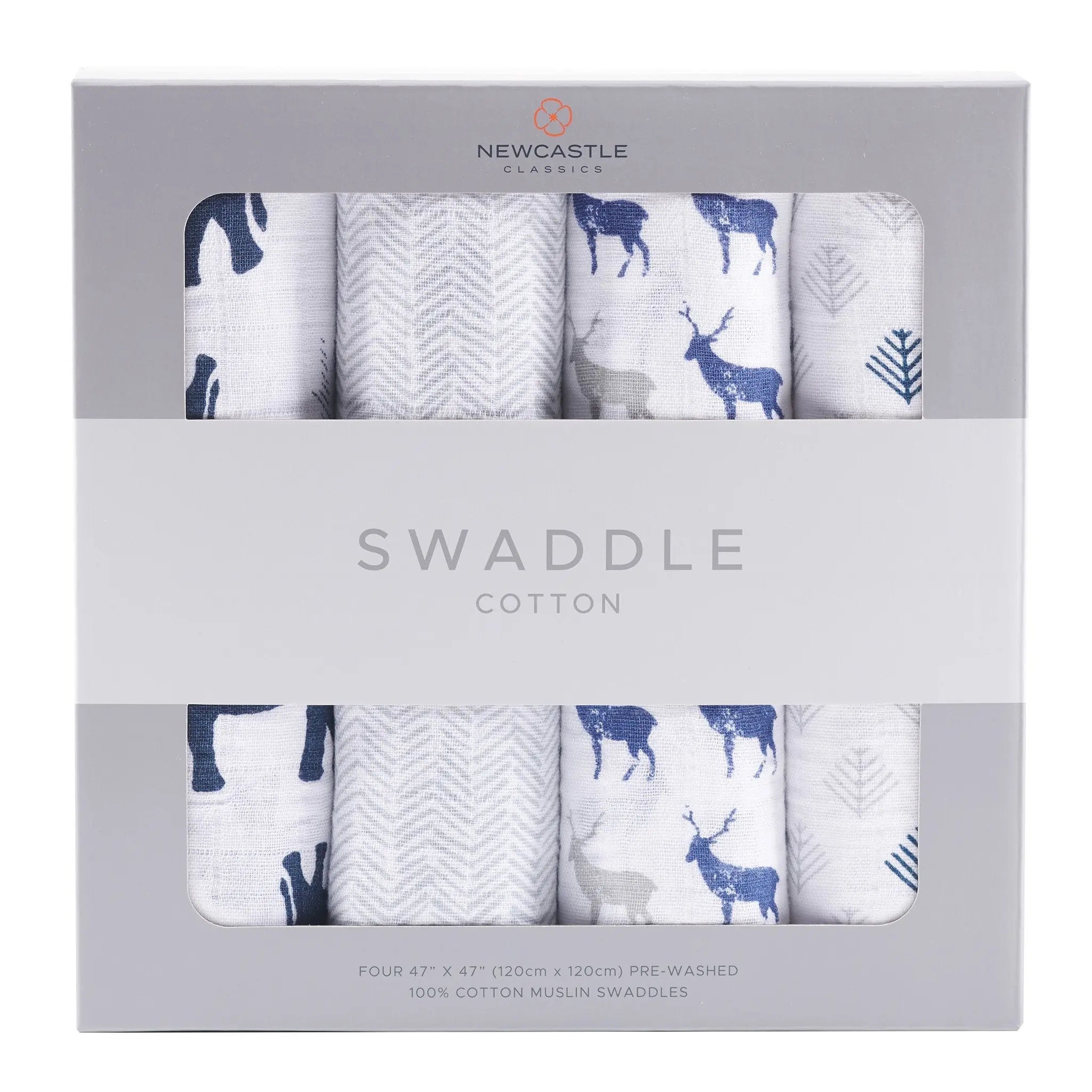 In the Wild Cotton Muslin Swaddle 4PK
