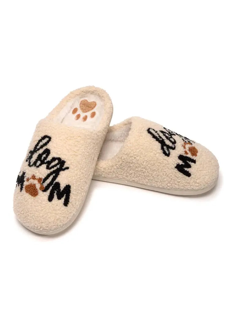 Dog Mom Slippers - Cozy Indoor/Outdoor Slippers with Non-Slip Sole by Living Royal
