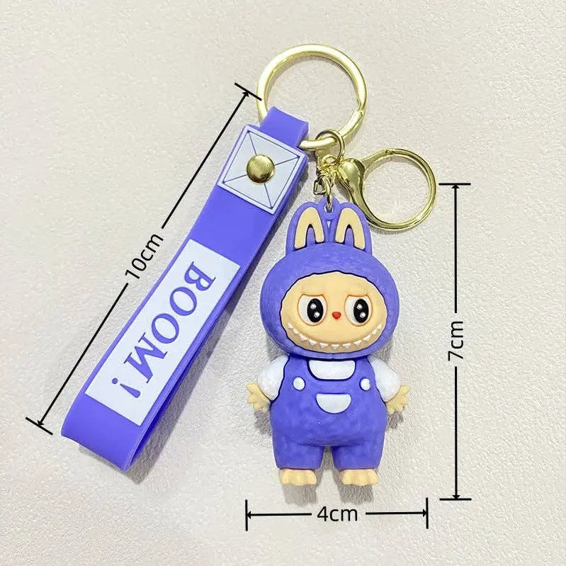 Labubu Keychain - Cute Silicone Bag Charm Pendant |