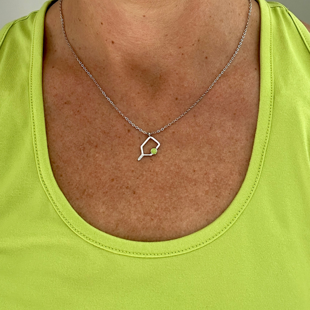 Born to Rally - Color Pop Pickleball Necklace