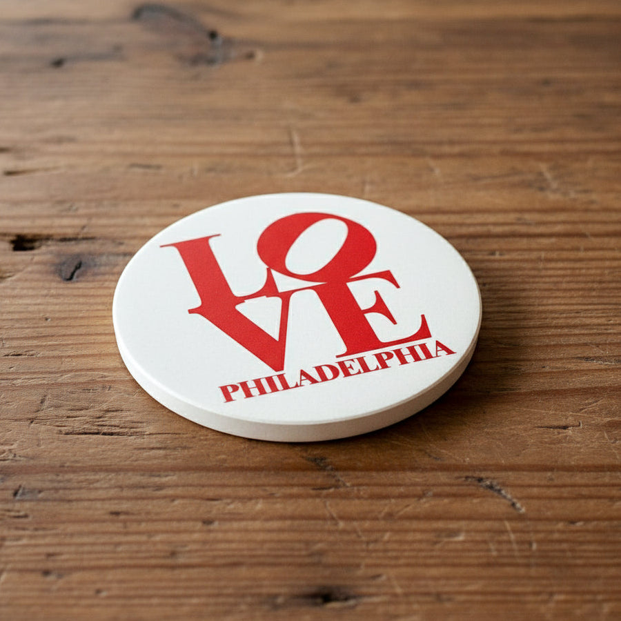 Serendipity - Philadelphia 'LOVE' Coaster