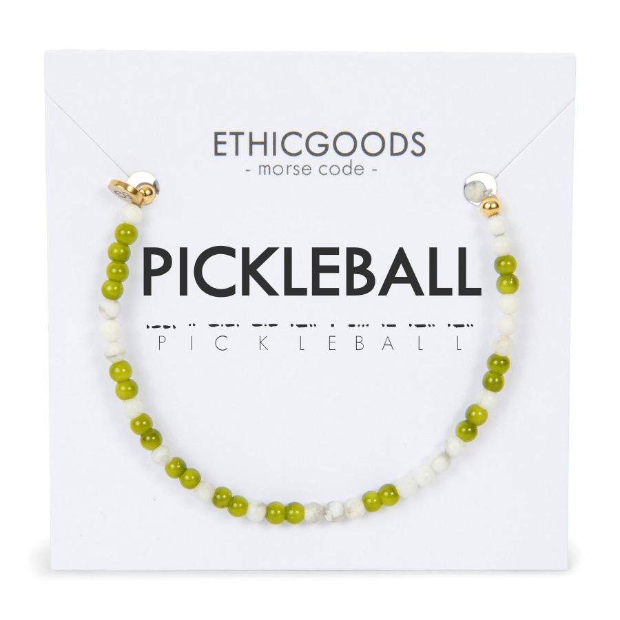 ETHICGOODS - 3mm Morse Code Bracelet | PICKLEBALL