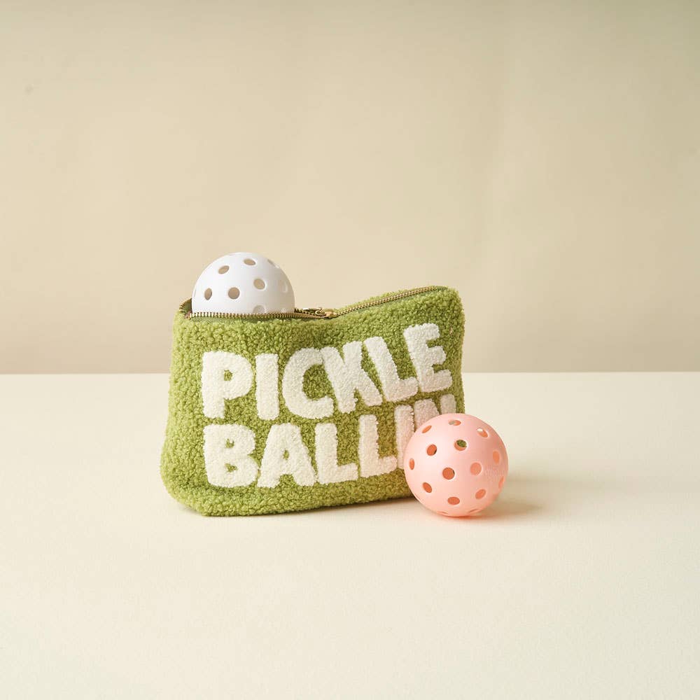 The Darling Effect - Teddy Pouch-Pickleballin' Cosmetic Bag