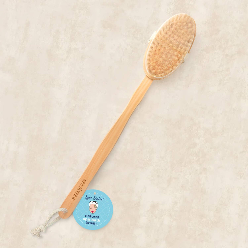Bath Accessories Company - Long Wooden Bath Brush - Detachable