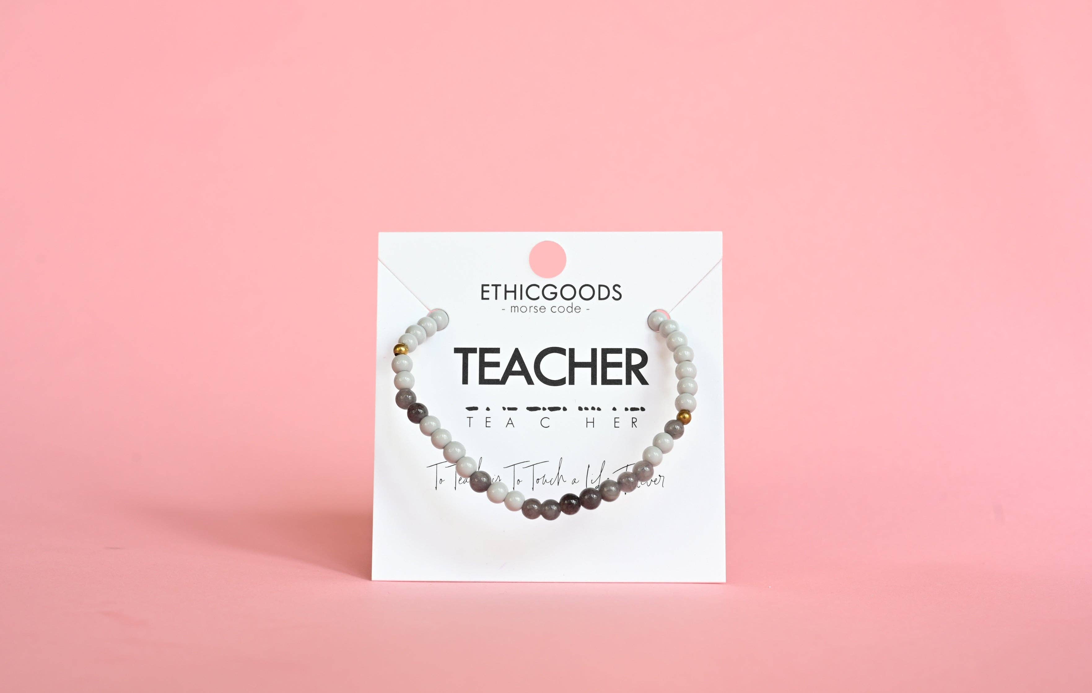 ETHICGOODS - Morse Code Bracelet | TEACHER