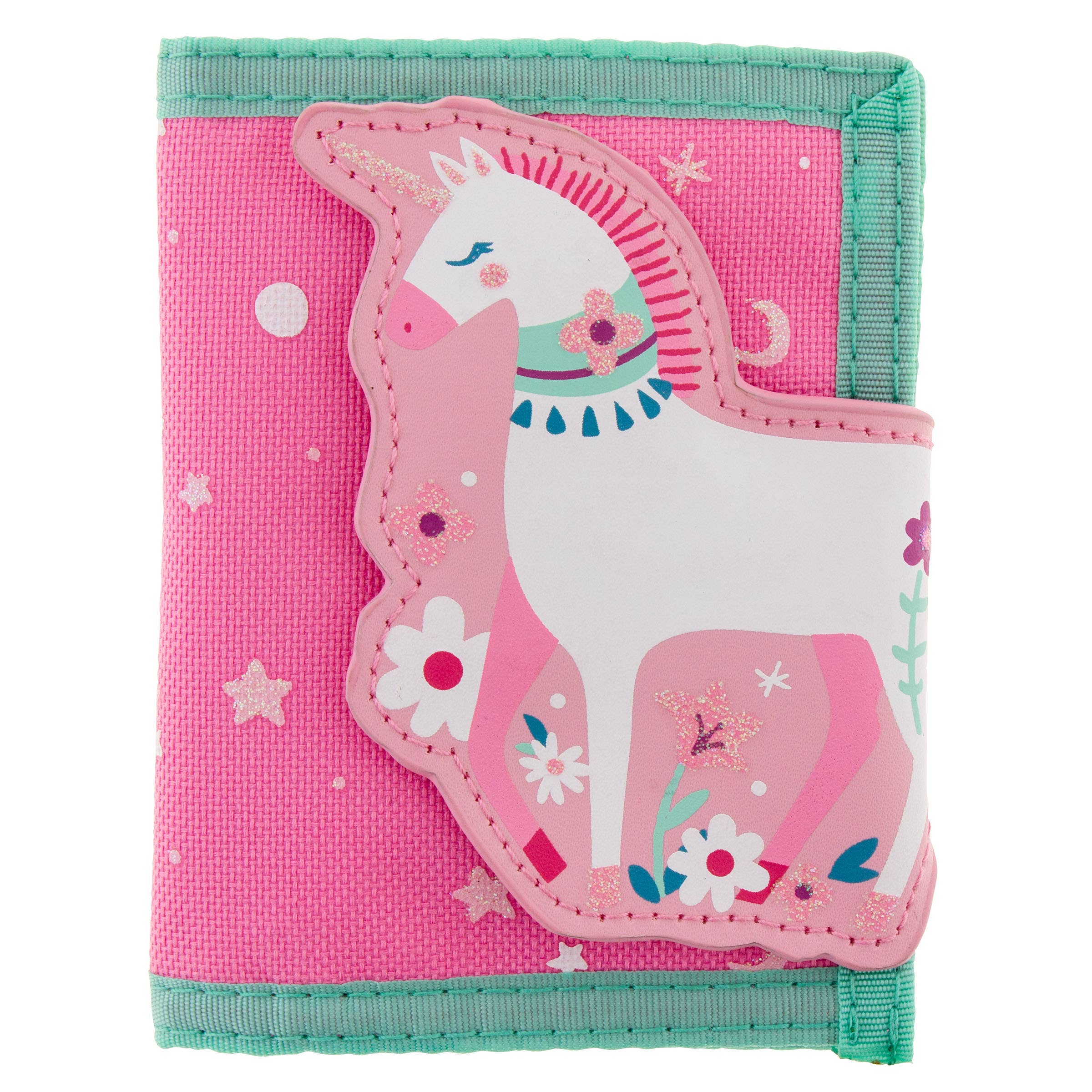 Kids' Tri-Fold Wallet - Fun Appliquéd Design with Coin Pocket