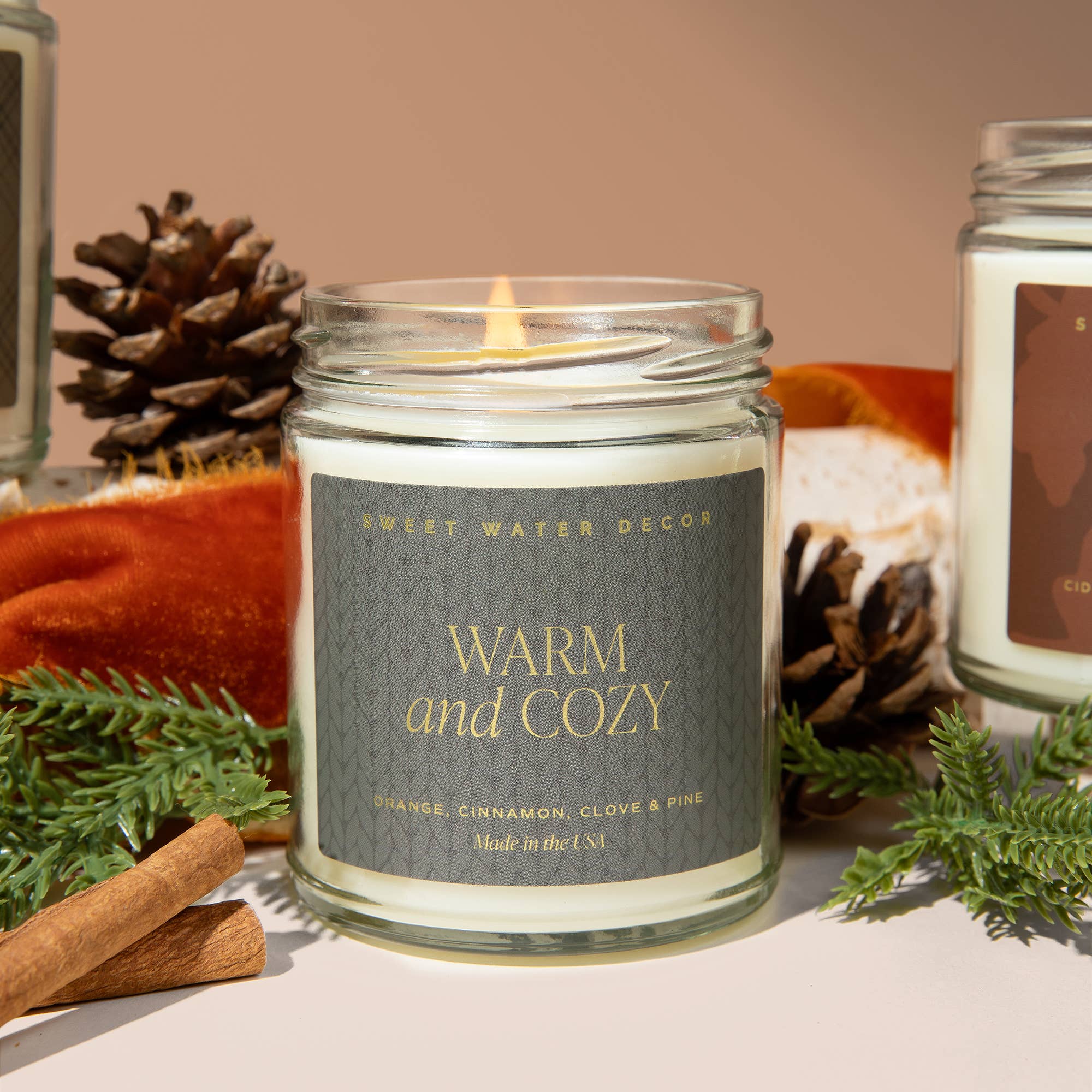 Warm and Cozy 9 oz Soy Candle - Home Decor & Gifts