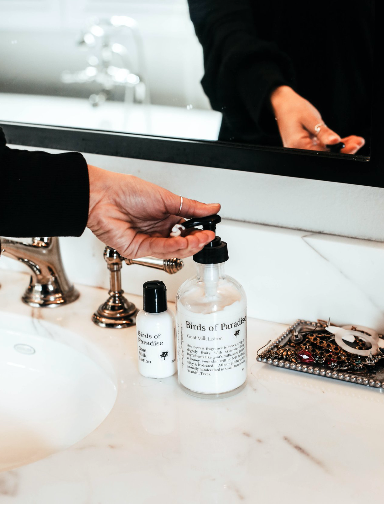 Simplified Soap Goat Milk Lotion - 8oz Natural Moisturizer with Honey & Shea Butter