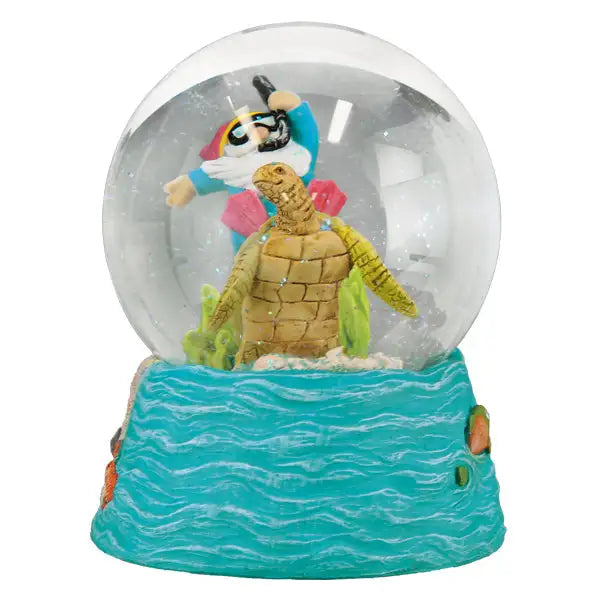 Old World Christmas - Summer Coastal Gnome Snow Globe