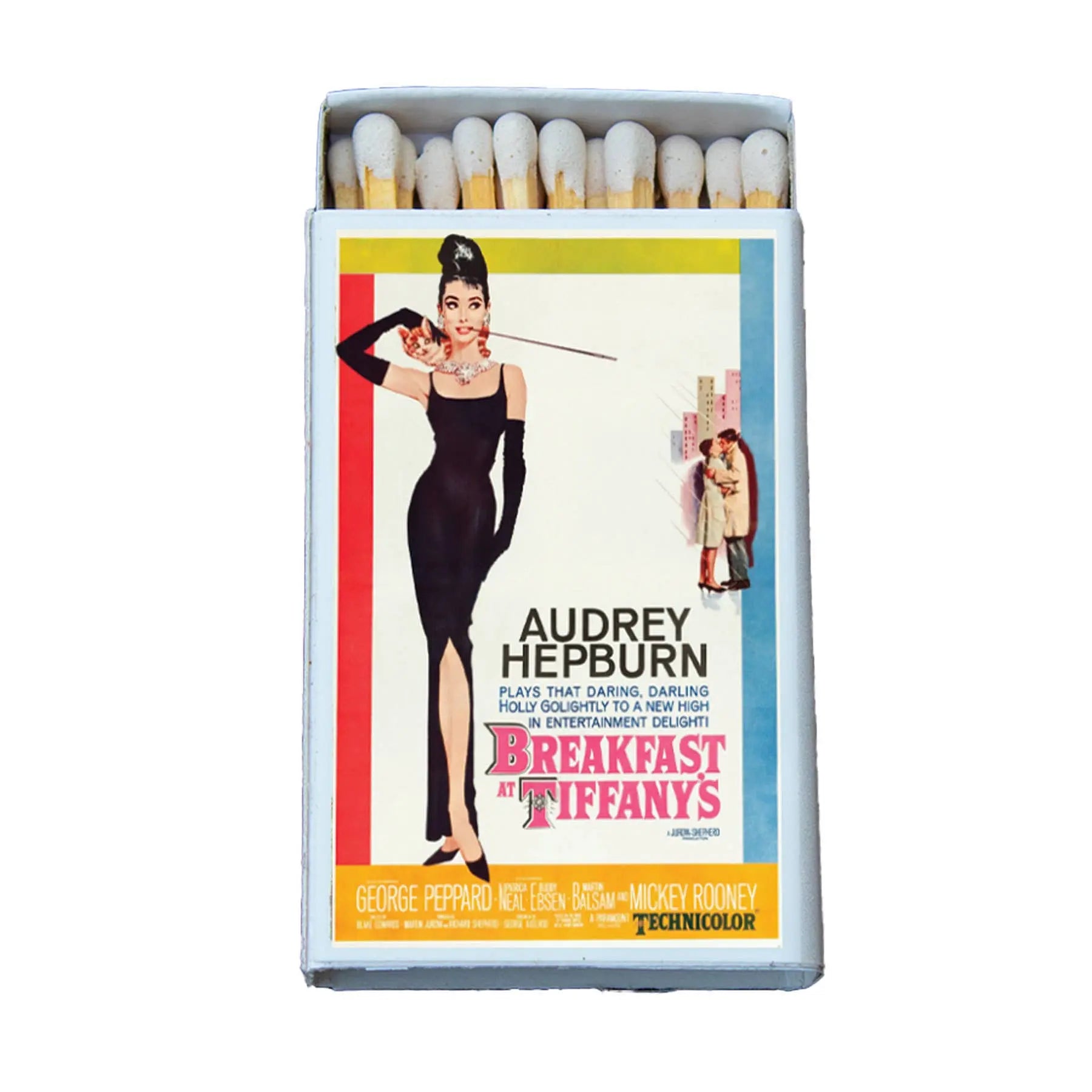 Breakfast at Tiffany's Movie Poster Matchbox - Candle & Incense Matches