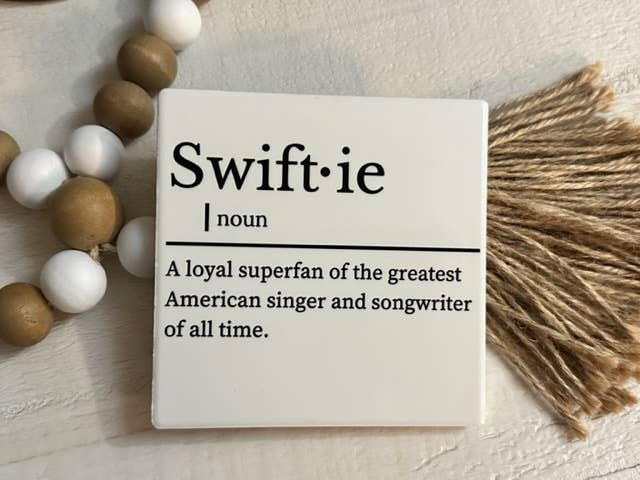 Dogwood Graphics & Design - Swiftie - Taylor Swift Ceramic Coaster