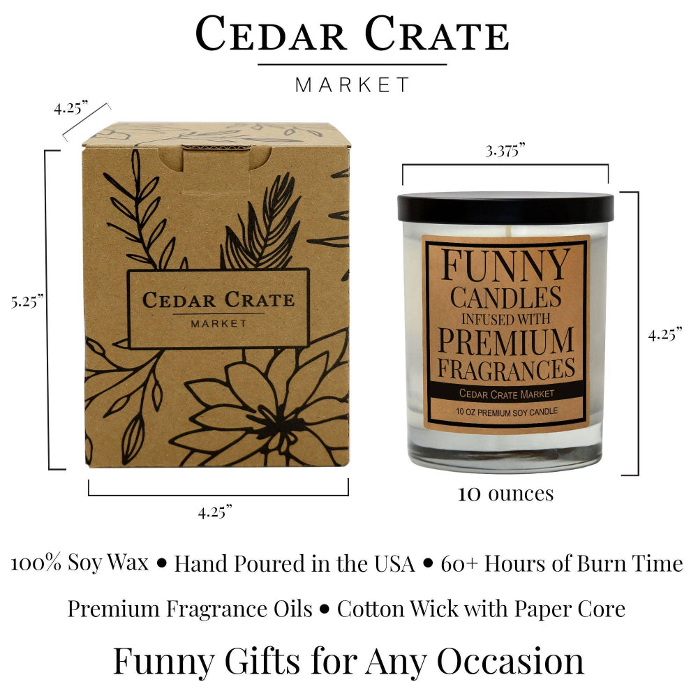 Cedar Crate Market - Never Underestimate The Difference You Made Soy Candle - Retirement Gift