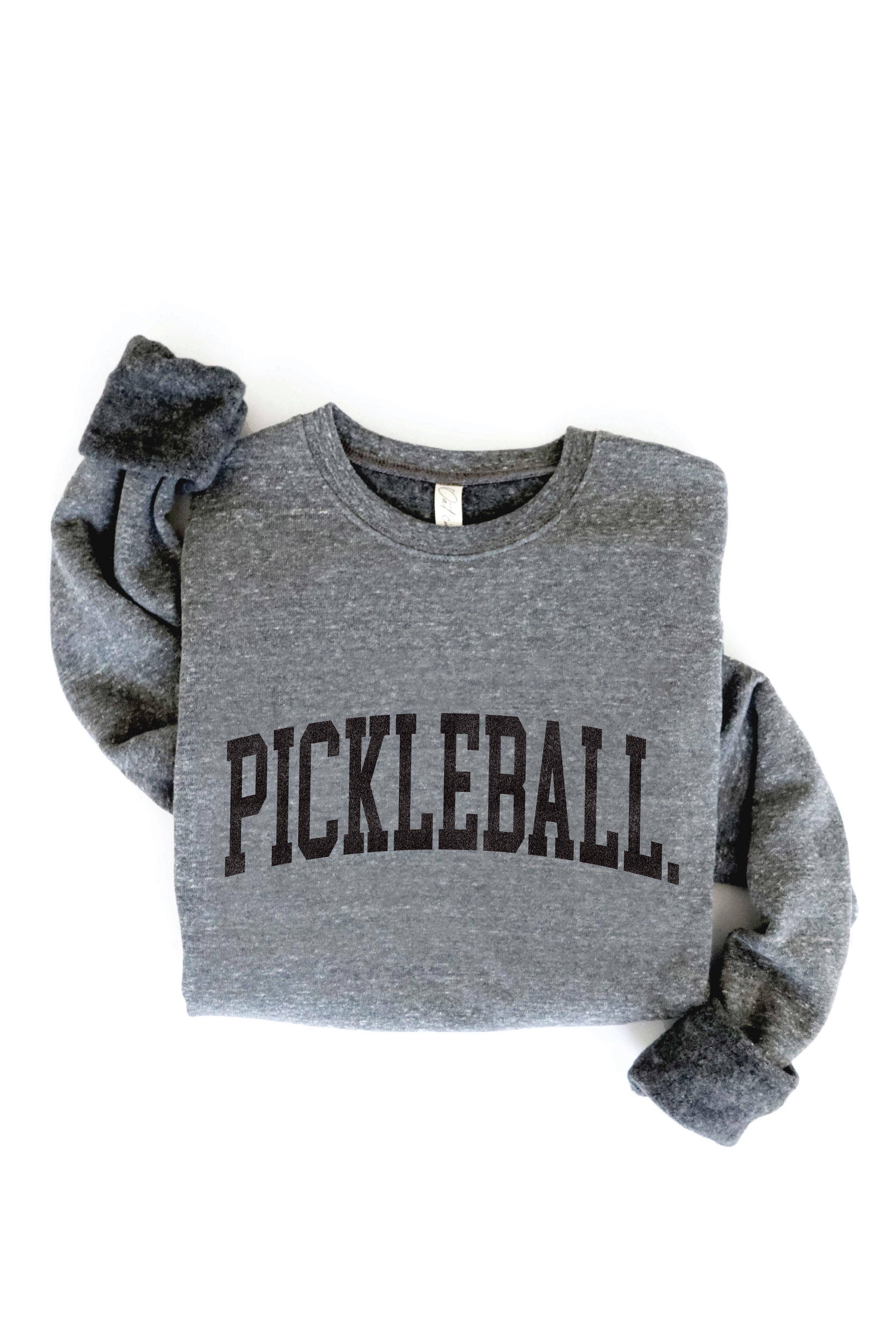 OAT COLLECTIVE - PICKLEBALL Graphic Sweatshirt: M / DARK GREY