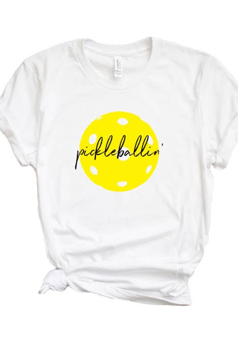 Wildberry Waves - Pickleballin Tee White