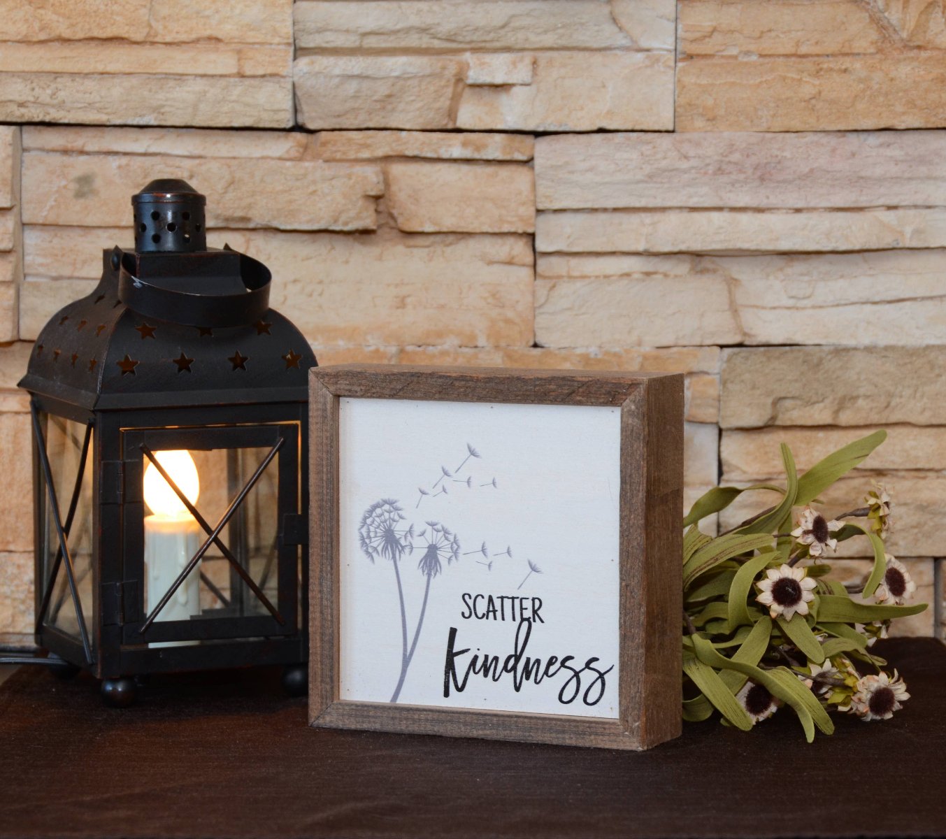 Driftless Studios - 6x6 Scatter Kindness Sign