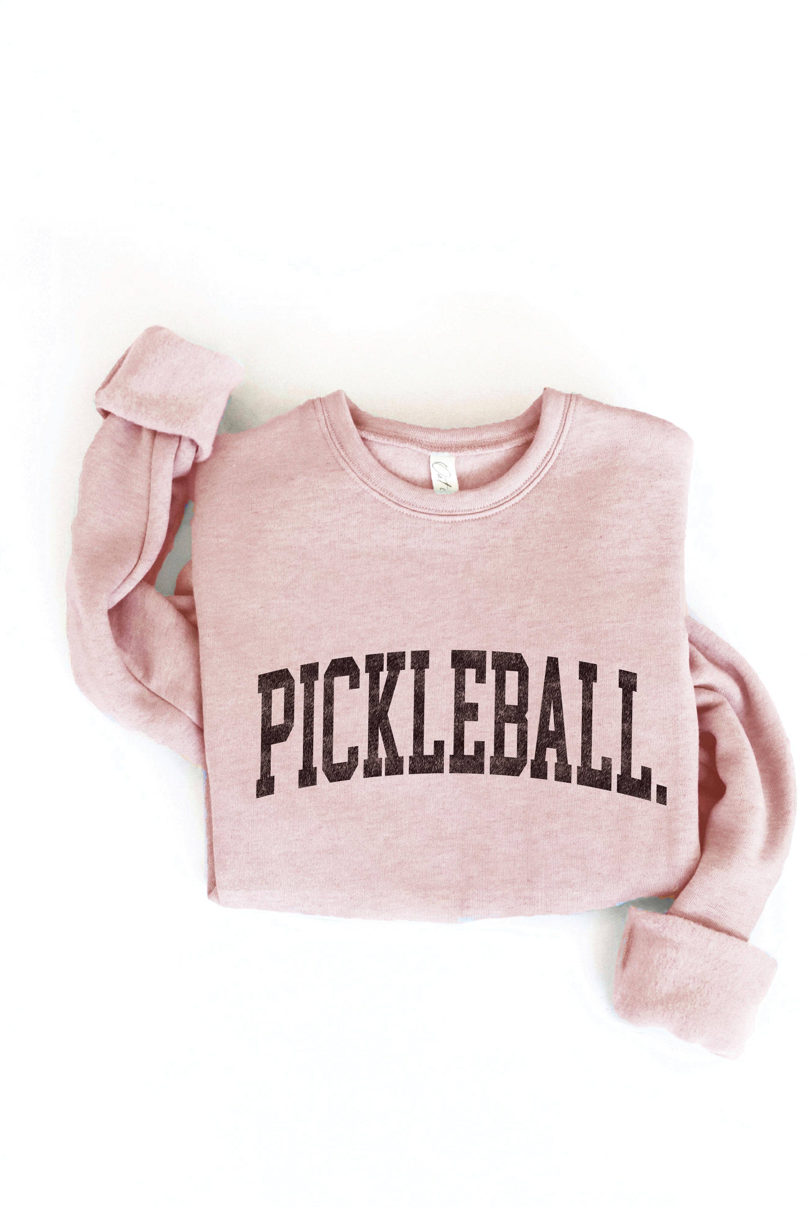 OAT COLLECTIVE - PICKLEBALL Graphic Sweatshirt: M / DARK GREY