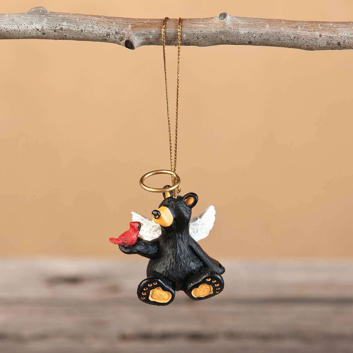 DEMDACO - Angel Sitting Bear Ornament