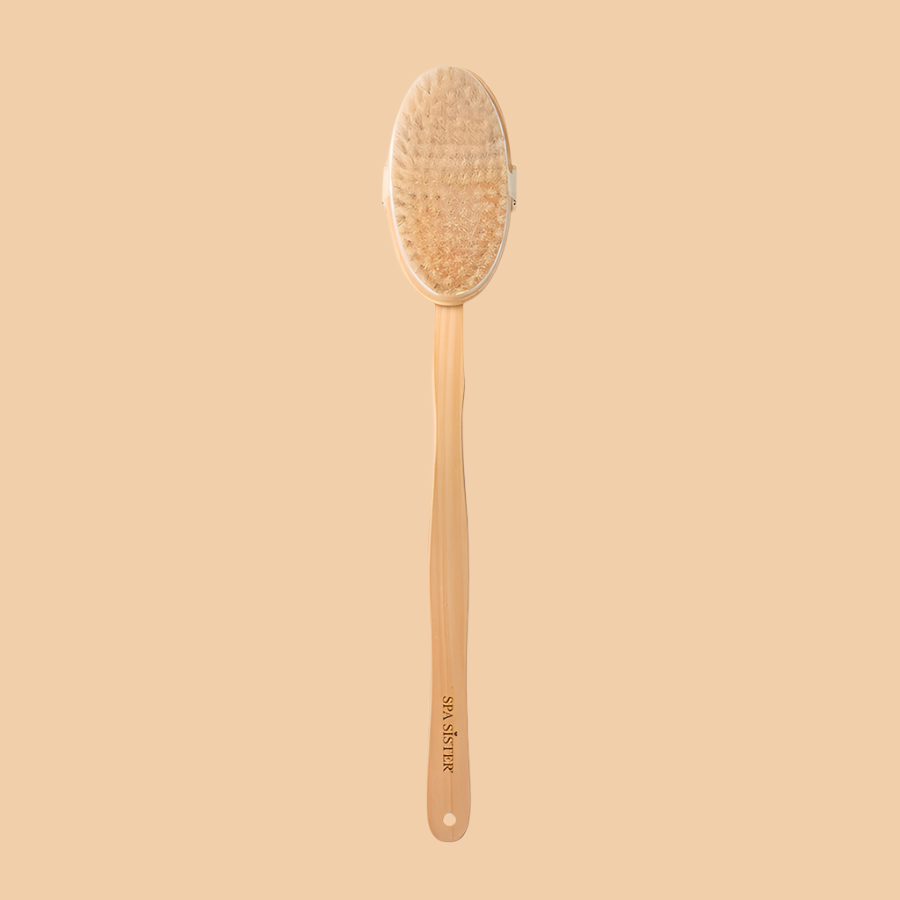 Bath Accessories Company - Long Wooden Bath Brush - Detachable