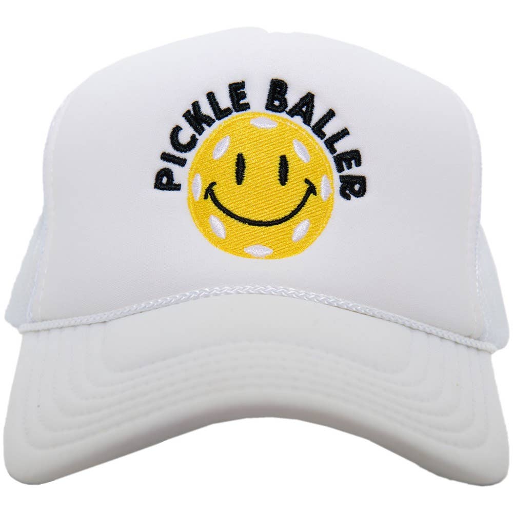 Katydid - Pickle Baller Foam Trucker Hat: White