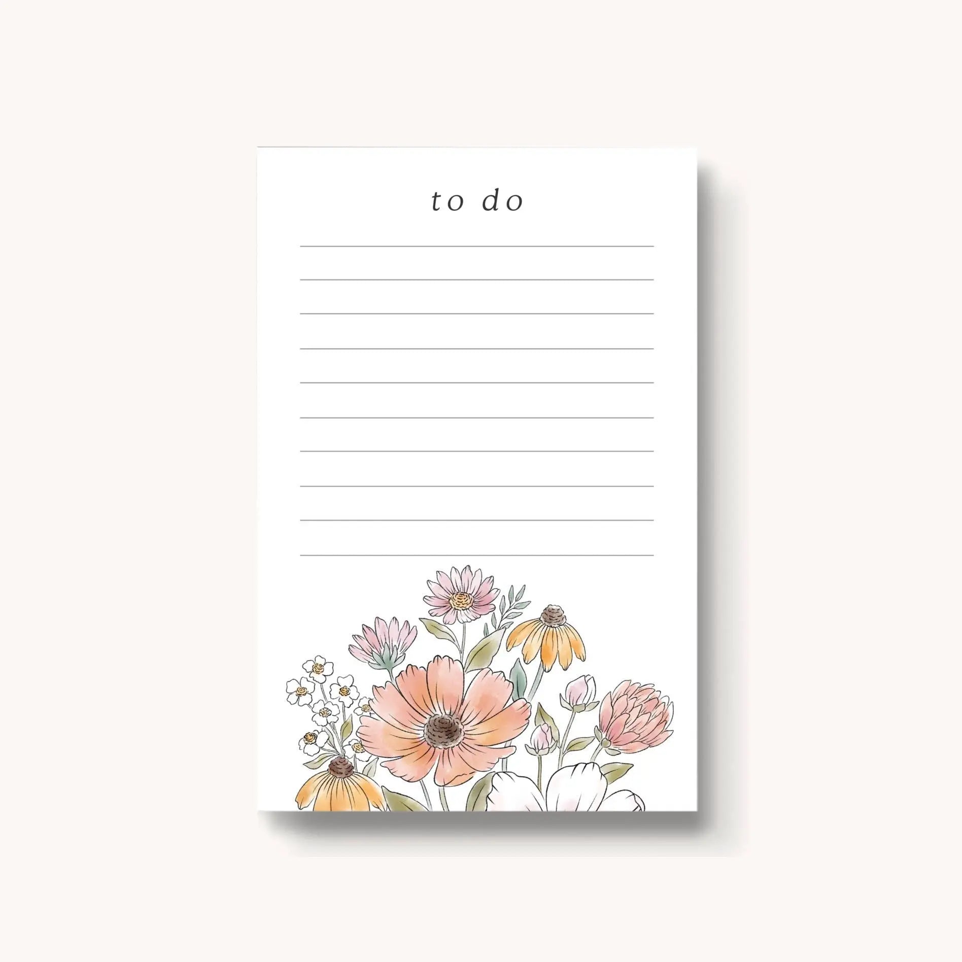Wildflower Bunch To Do List Post-It® Notes - 4x6