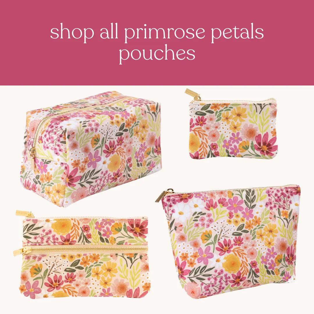 Primrose Petals Coin Pouch with Inner Pocket