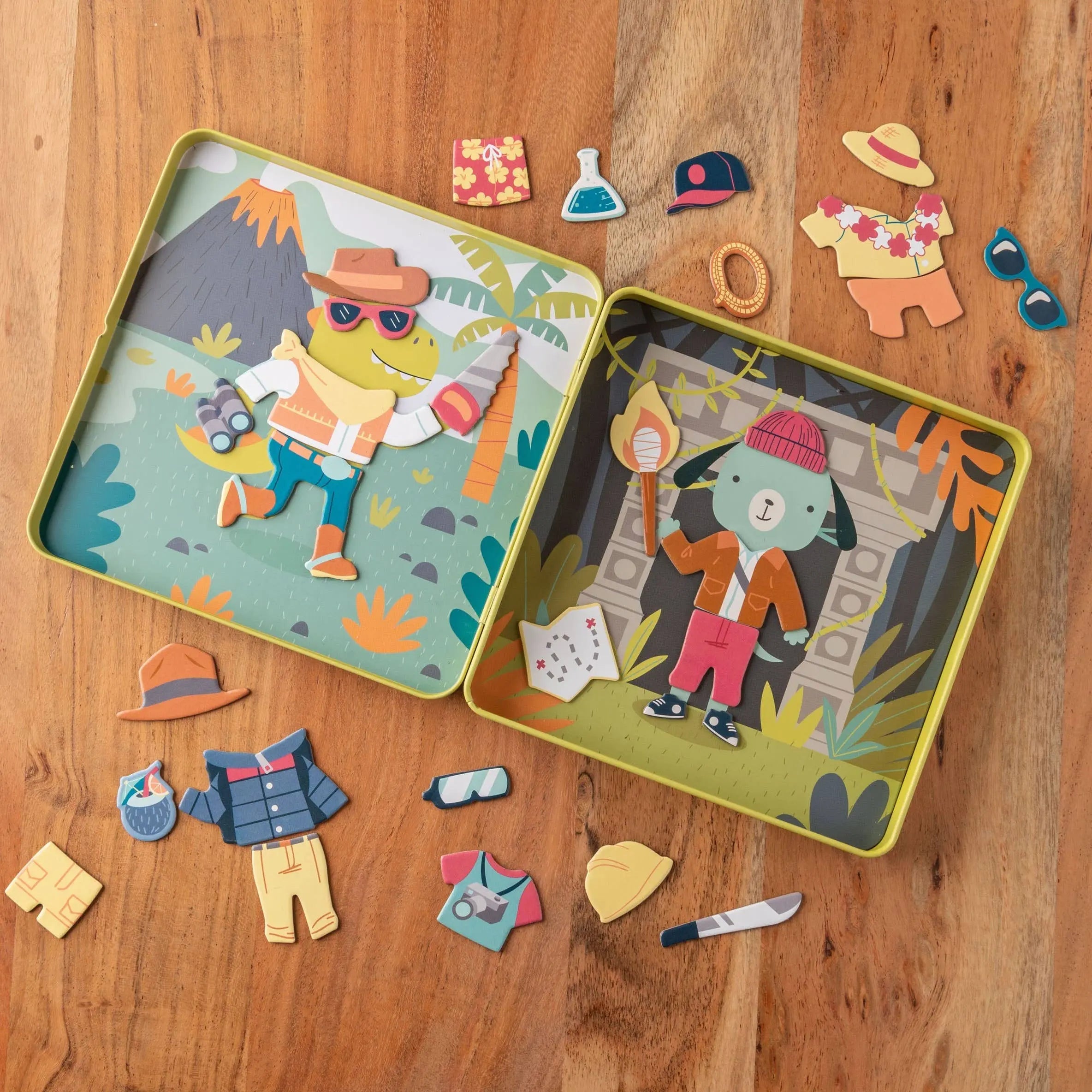 Travel Tin Magnetic Dress-Up - 40 Pieces with Storage Case
