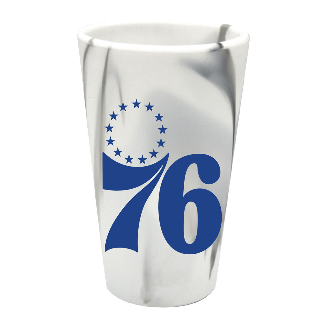 Philadelphia 76ers 16oz Silicone Cup Marble Design