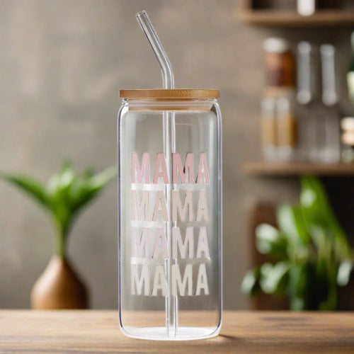 Glass Cold Brew Tumbler - Mama - Mother's Day