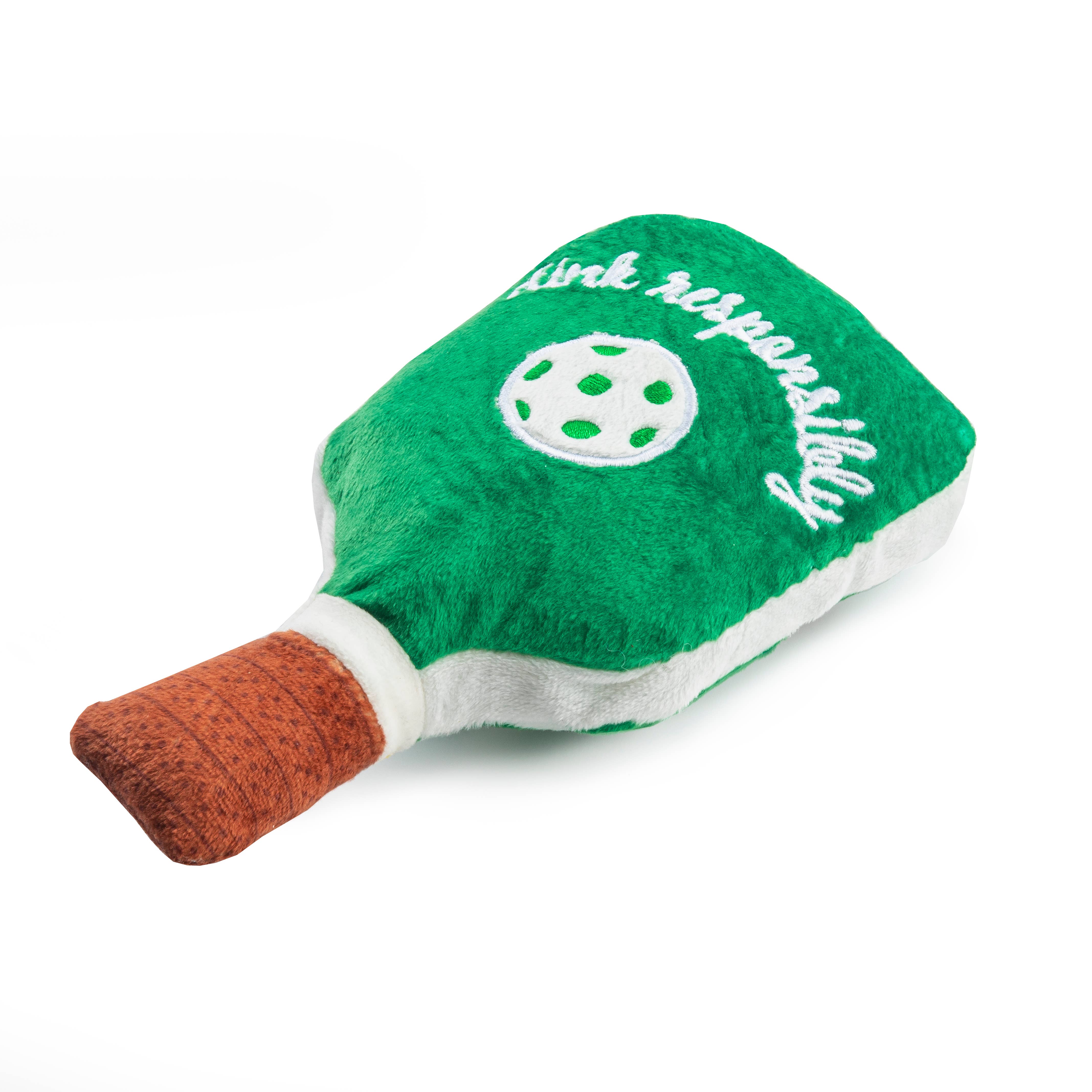 Haute Diggity Dog - Green Stripe Pickleball Paddle Dog Toy