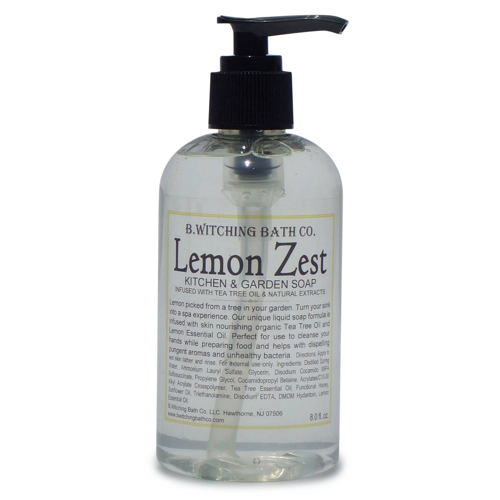 Lemon Zest Kitchen & Garden Liquid Soap 8oz.