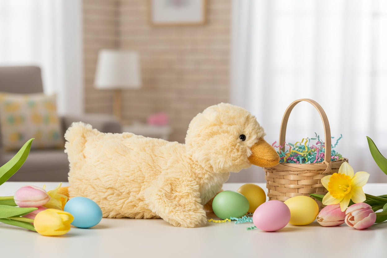 Mary Meyer Putty Nursery Yellow Duck Lovey - Soft Baby Comfort Toy