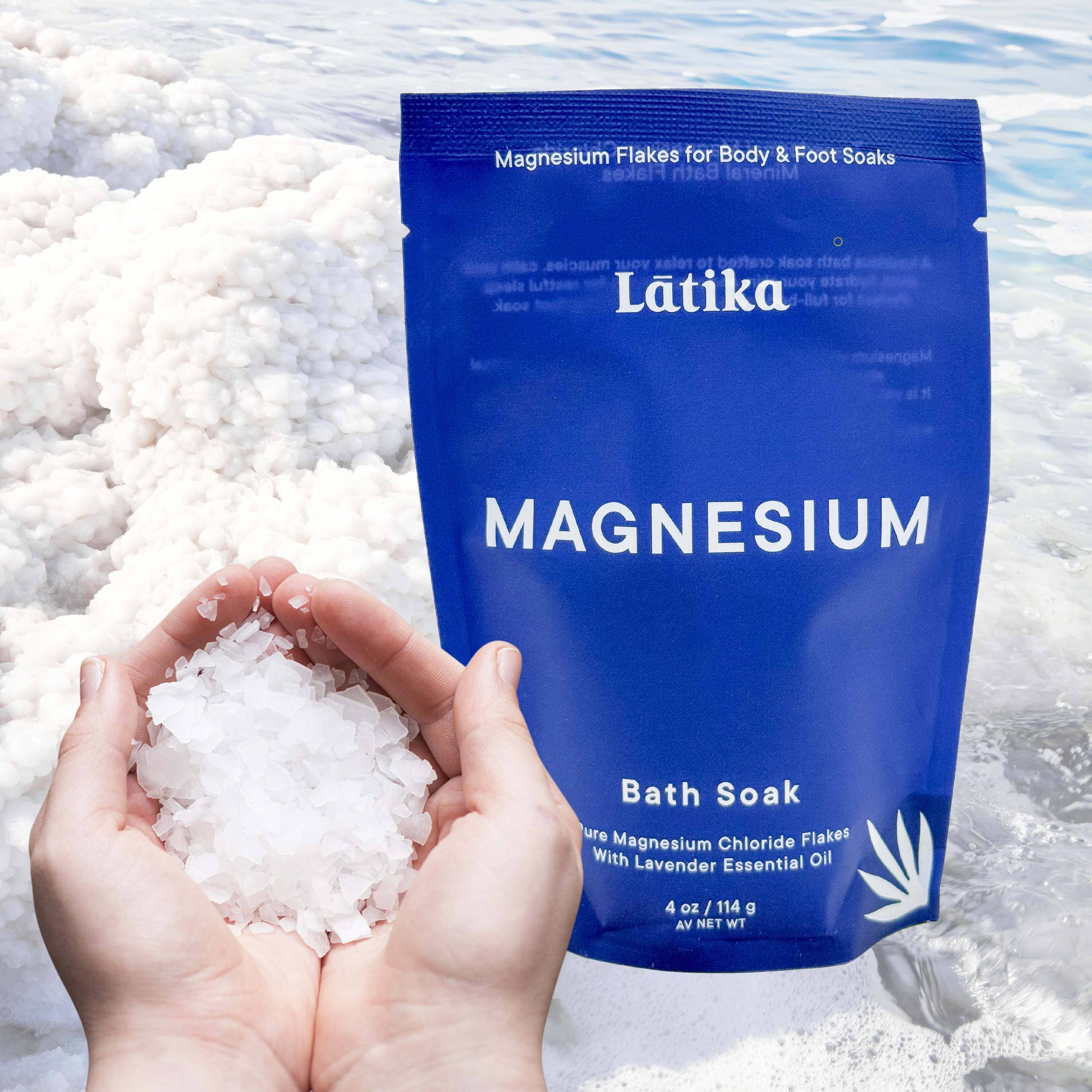 Magnesium Bath Soak - Lavender Essential Oil for Sleep & Muscle Recovery