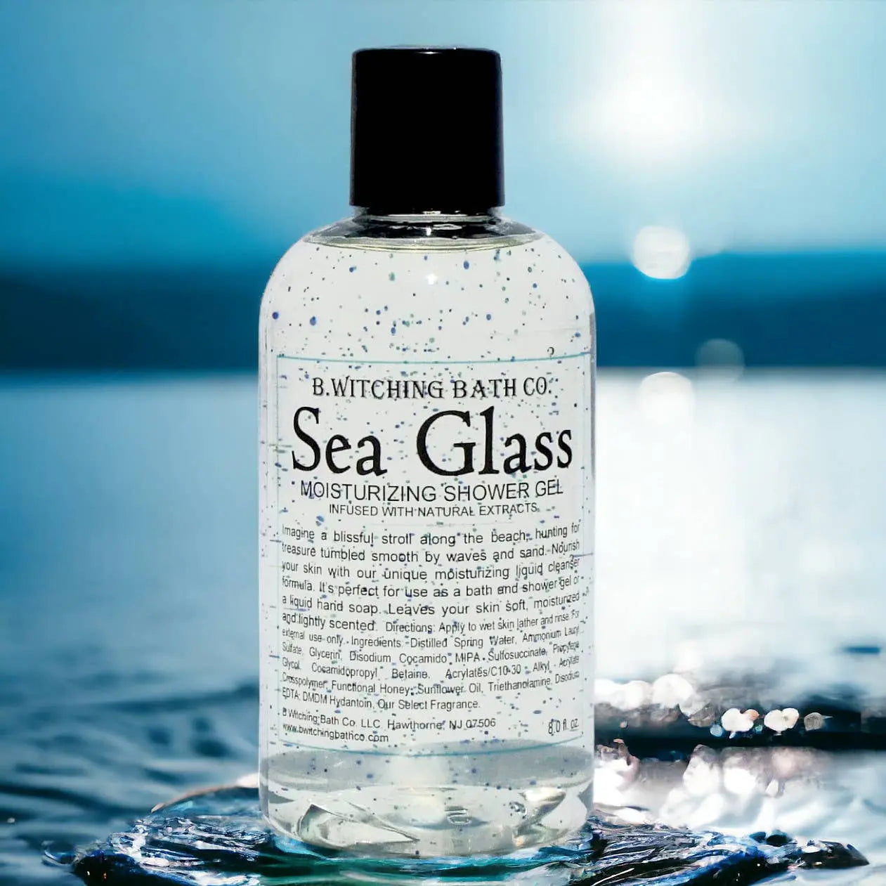 Sea Glass Shower Gel - Ocean-Inspired Moisturizing Formula 8oz