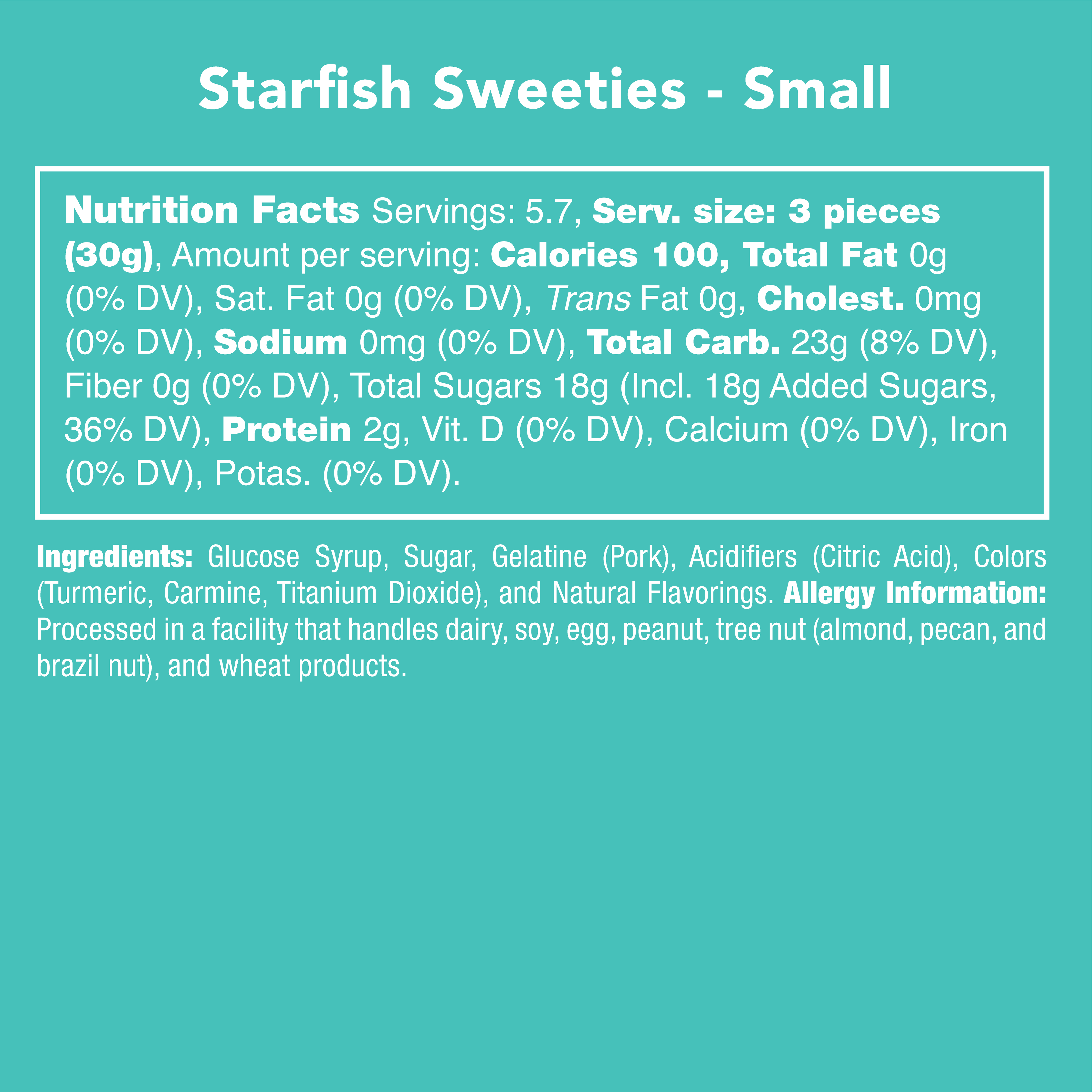 Candy Club - Starfish Gummy Candy Sweeties