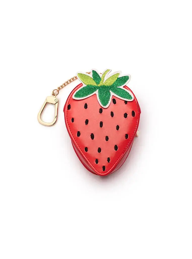 Living Royal 2-in-1 Bag Charm & Reusable Shopper Bag - Ripe Strawberry