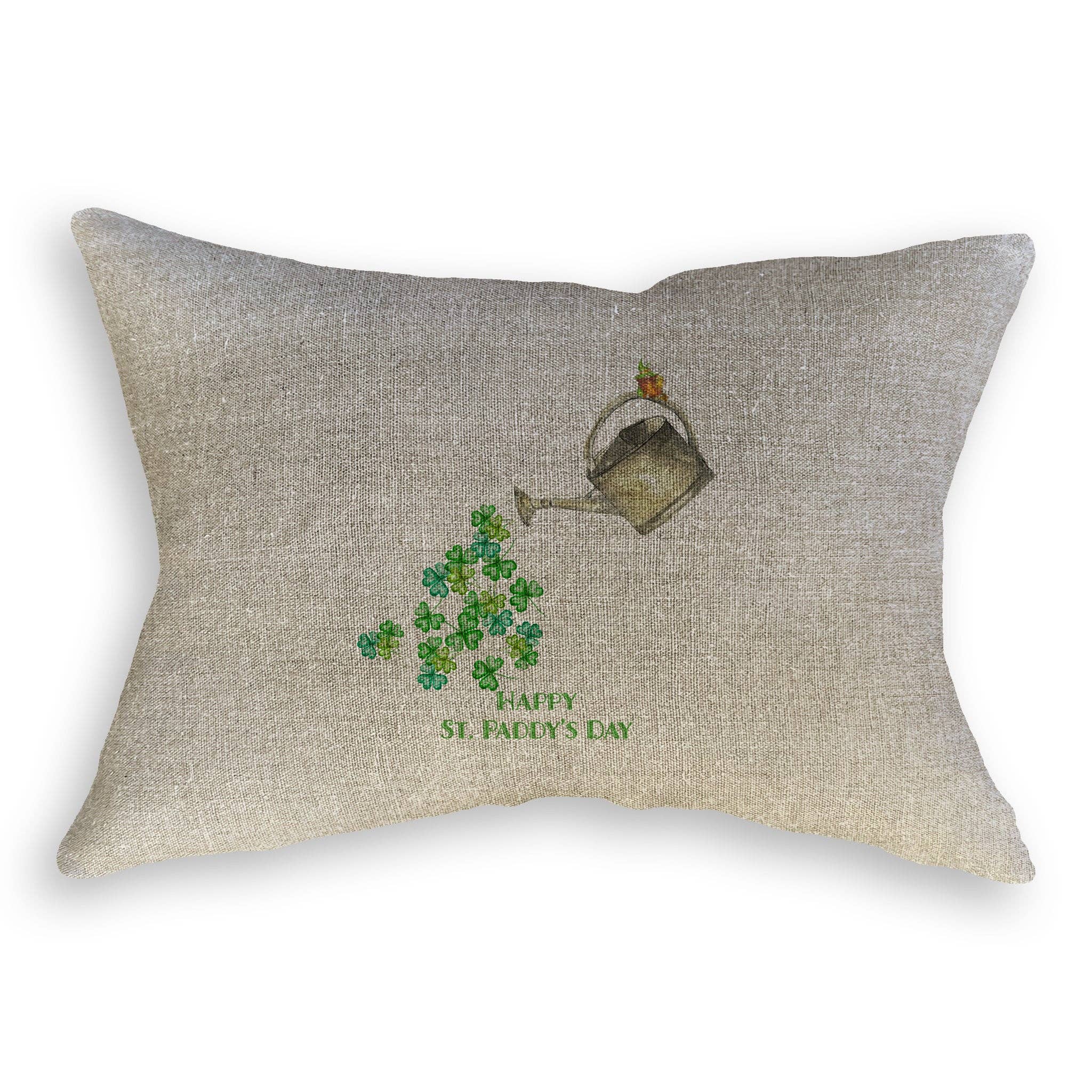 French Graffiti - Watering Can with Shamrocks: - / No, Keep Words / Dishtowel