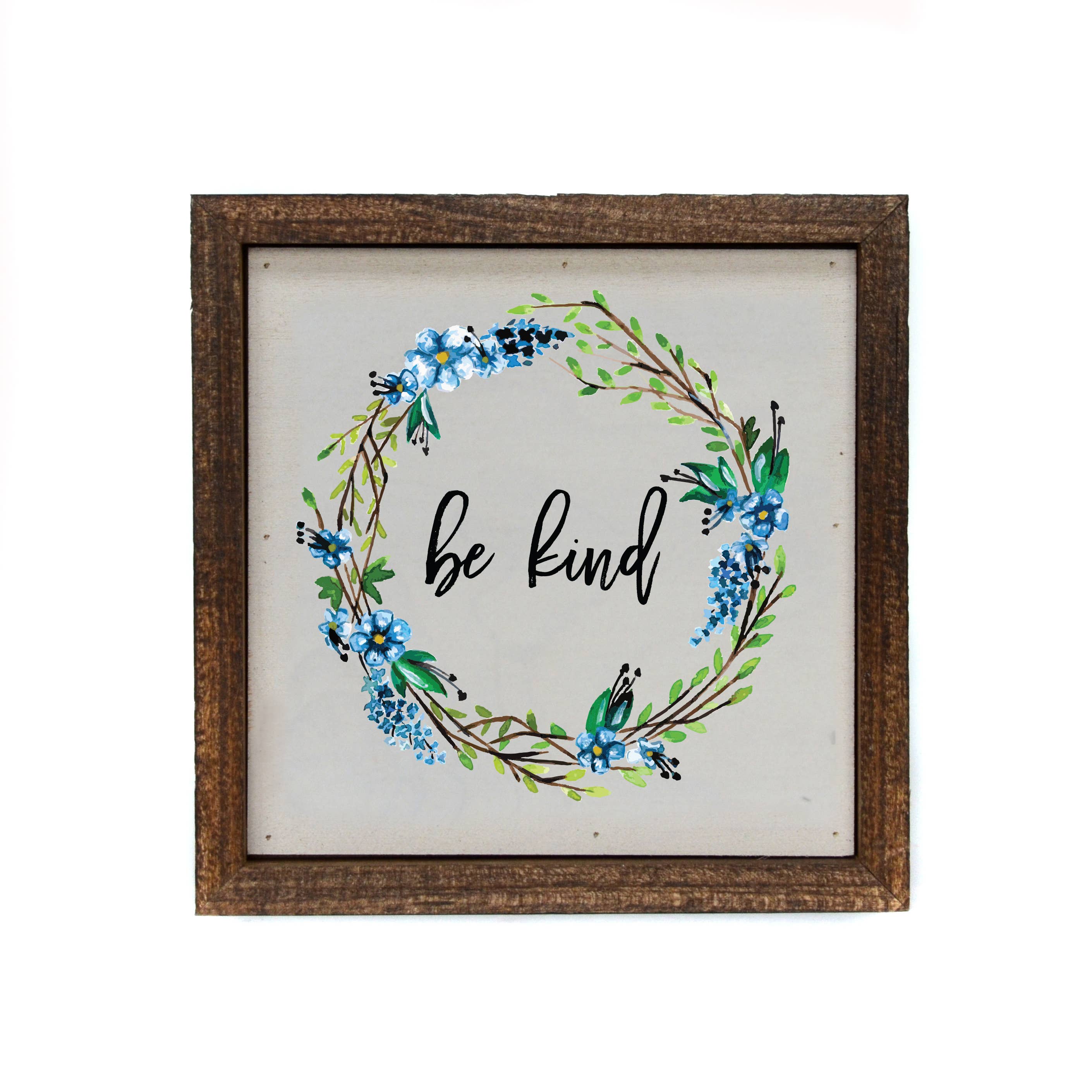 Driftless Studios - 6x6 Be Kind With Wreath