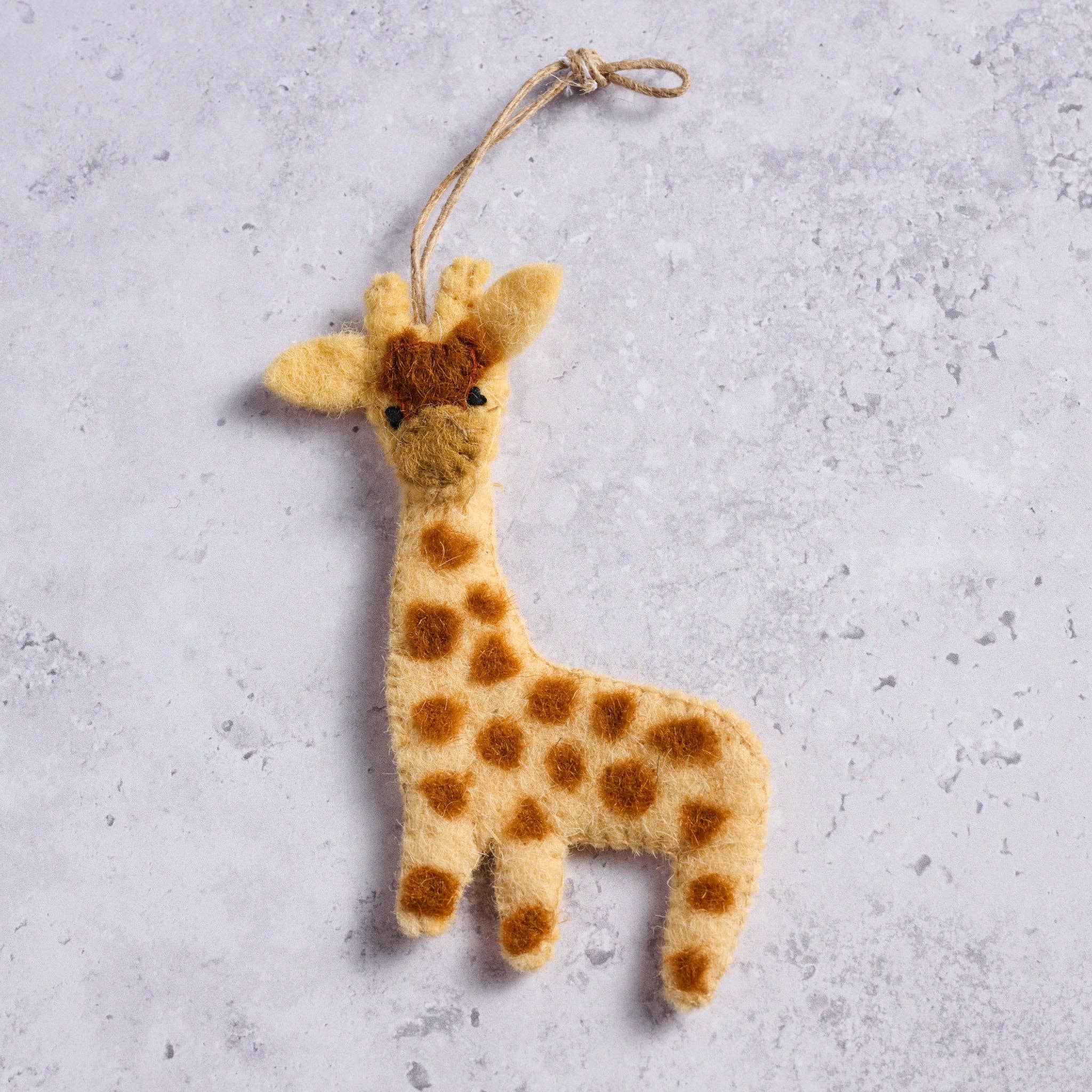 Ten Thousand Villages - Felt Giraffe Ornament