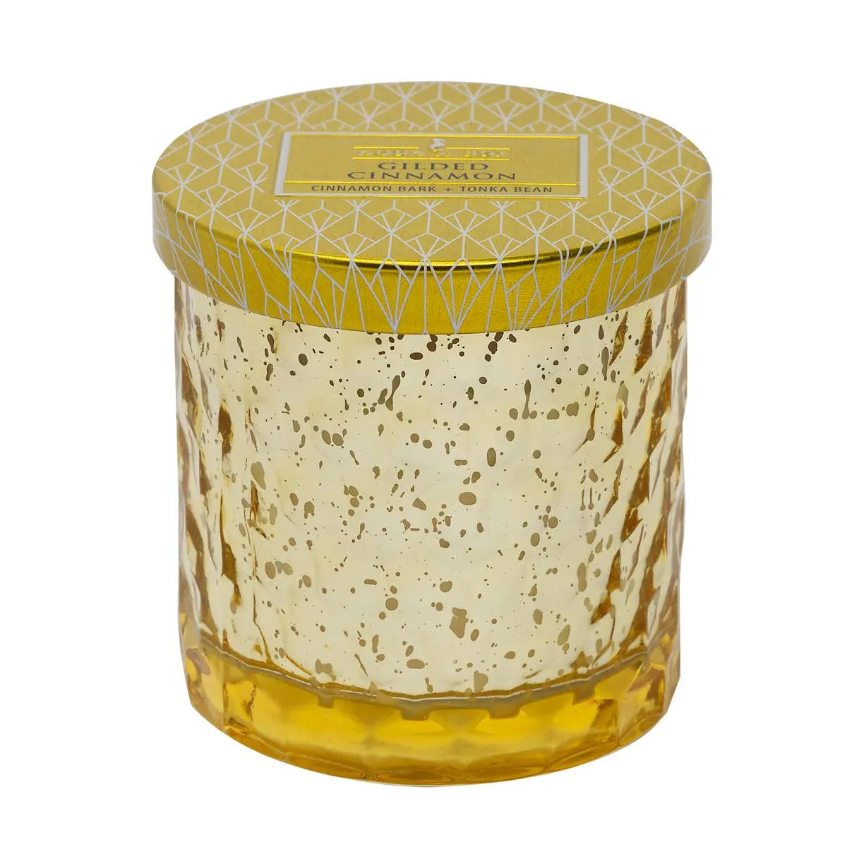 Gilded Cinnamon 5oz Holiday Jar Candle - Cinnamon Bark & Tonka Bean
