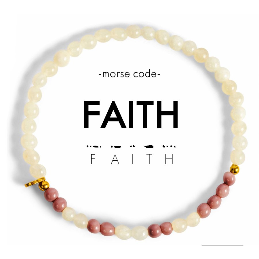 ETHICGOODS - Morse Code Bracelet | FAITH