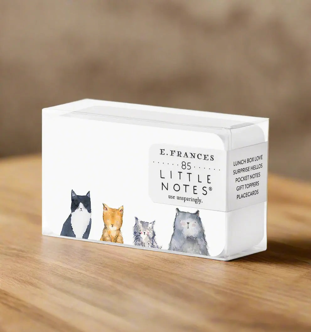 Cat's Meow Little Notes - 85 Cat Mini Notecards for Cat Lovers - E. Frances Paper